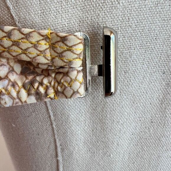 Romwe Underwire Snakeskin Print Bikini Swimsuit Top Size Small Yellow and Tan - Picture 9 of 12